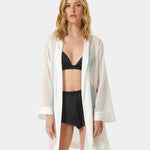 Bluebella Chiffon Kimono - Ivory - Silk Mesh Robe - Luxury Lingerie, Sexy Lingerie - Avec Amour Online Boutique
