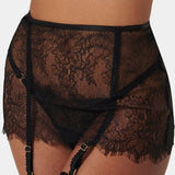 Camelia Skirt Suspender (Black)