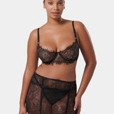 Camelia Skirt Suspender (Black)
