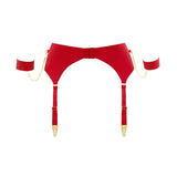Tapage Nocturne Garter Belt with Bands (Red)