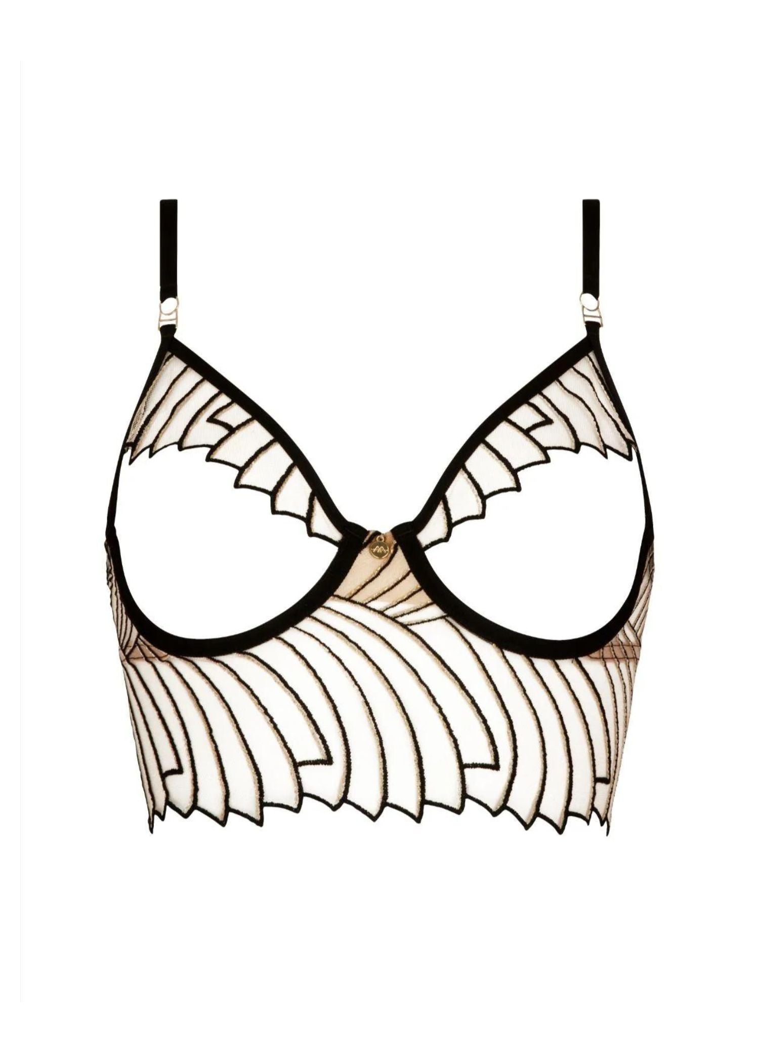 Atelier Amour COSMIC DREAM Ouvert Bustier (Black) | Avec Amour Sexy Lingerie