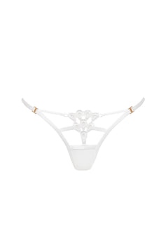 Bluebella ARIA Thong (White) | Avec Amour Sexy Lingerie