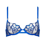Bluebella CATALINA Wired Bra (Egyptian Blue/Sheer) | Avec Amour Sexy Lingerie