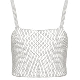 Bluebella ELSA Diamond Lattice Cami (Silver/Clear) | Avec Amour Sexy Lingerie