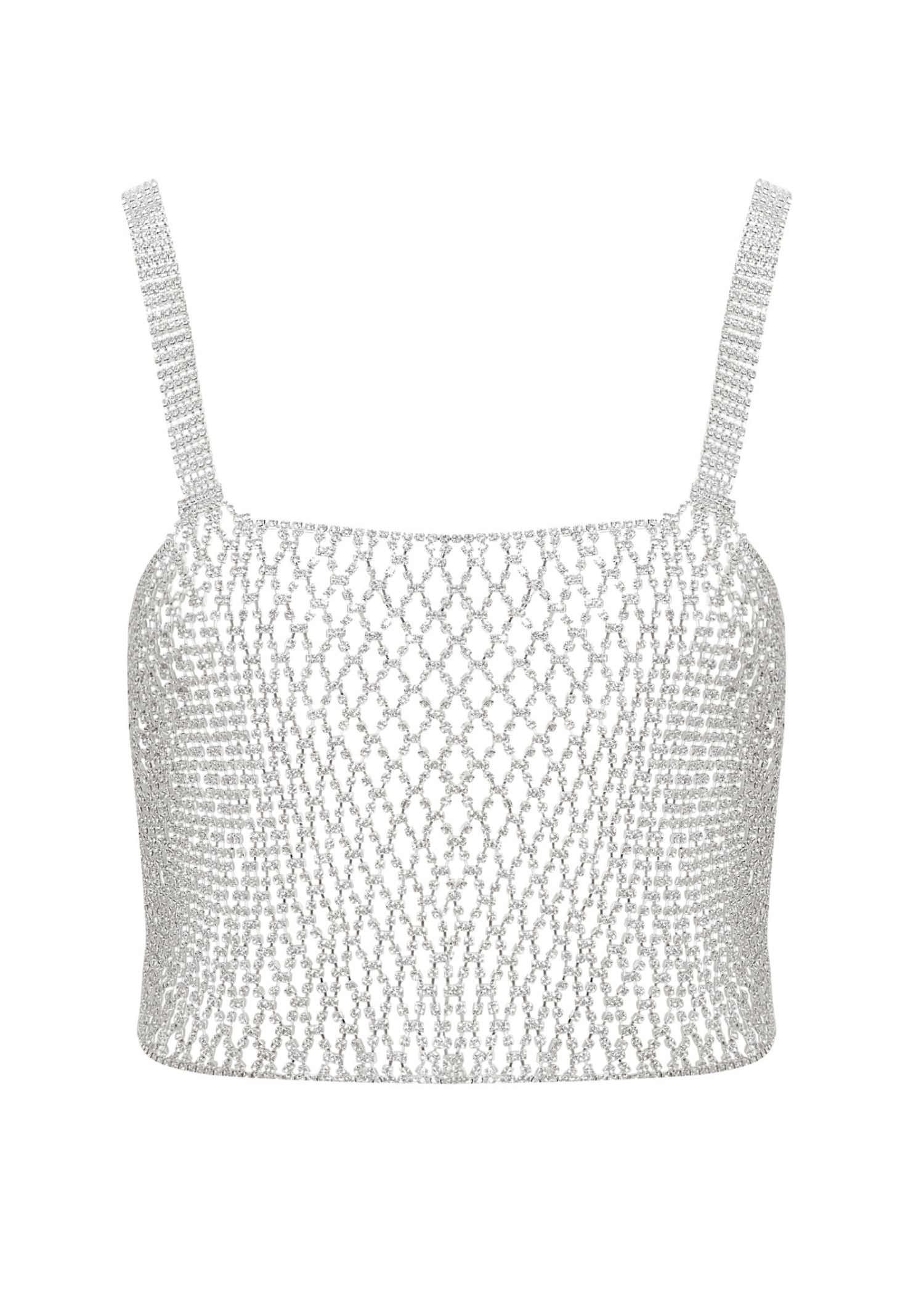 Bluebella Elsa Diamond Lattice Cami (Silver/Clear) | Avec Amour Lingerie Bluebella Elsa Diamond Lattice Cami (Silver/Clear) | Avec Amour Lingerie