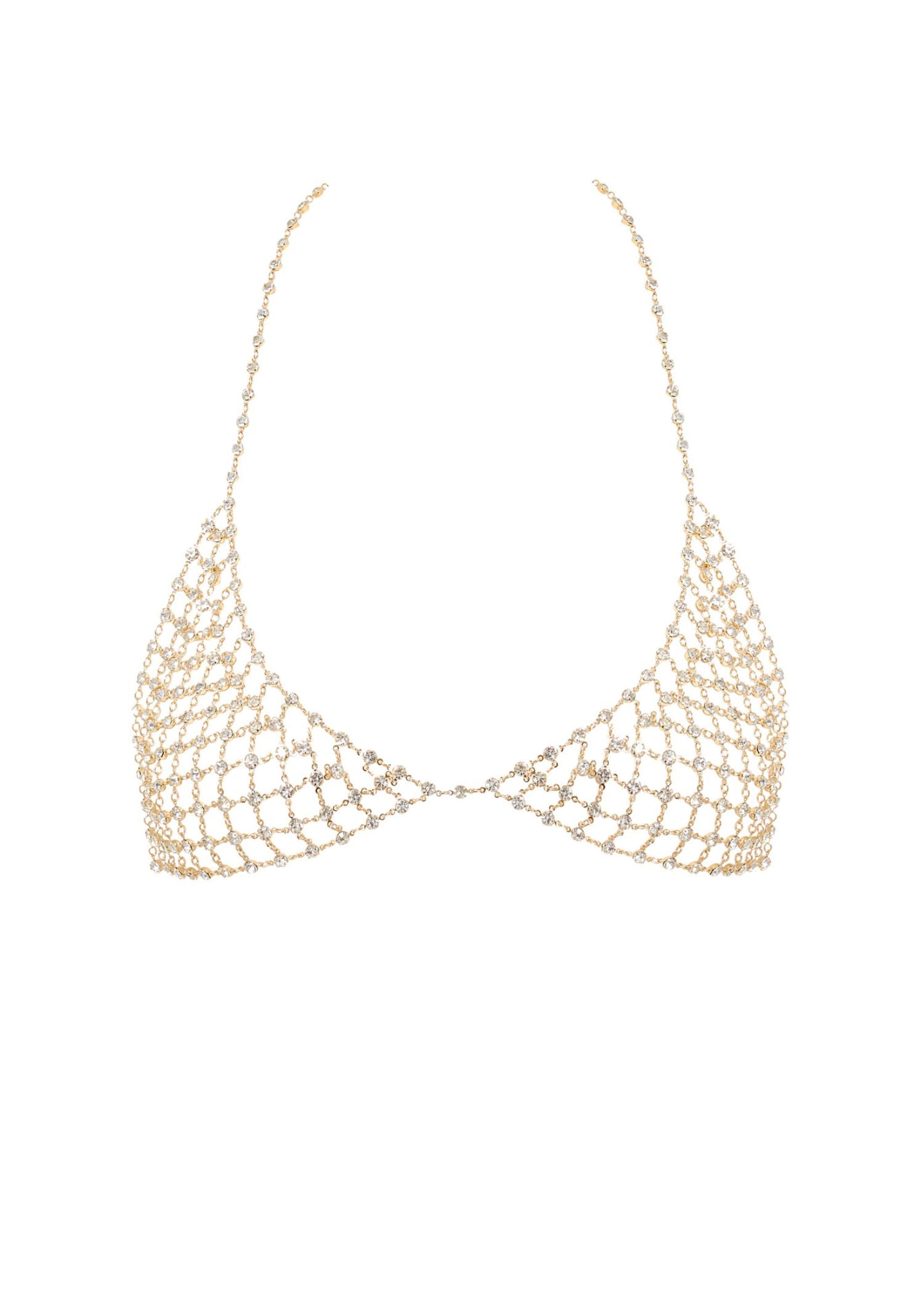 Bluebella MARLI Diamond Lattice Soft Bra (Gold/Clear) | Avec Amour Sexy Lingerie