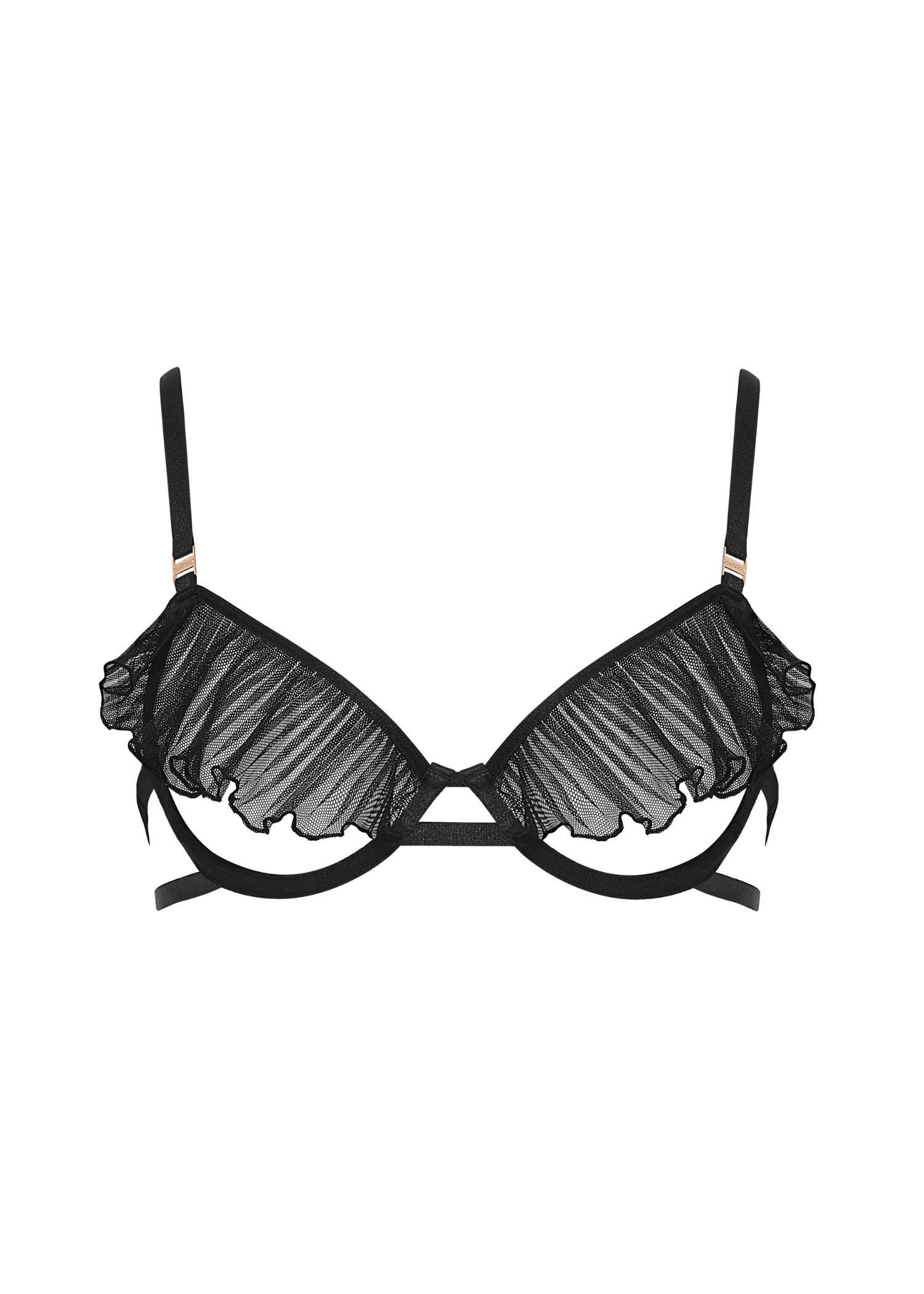 Bluebella MATISSE Semi-Open Wired Bra (Black) | Avec Amour Sexy Lingerie