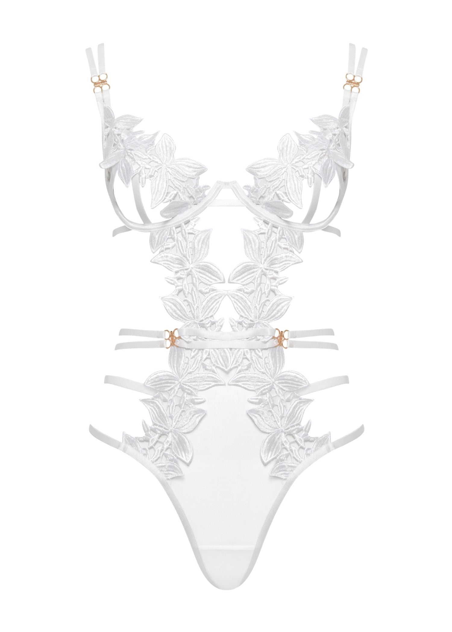 Bluebella OPHELIA Wired Body (White) | Avec Amour Sexy Lingerie