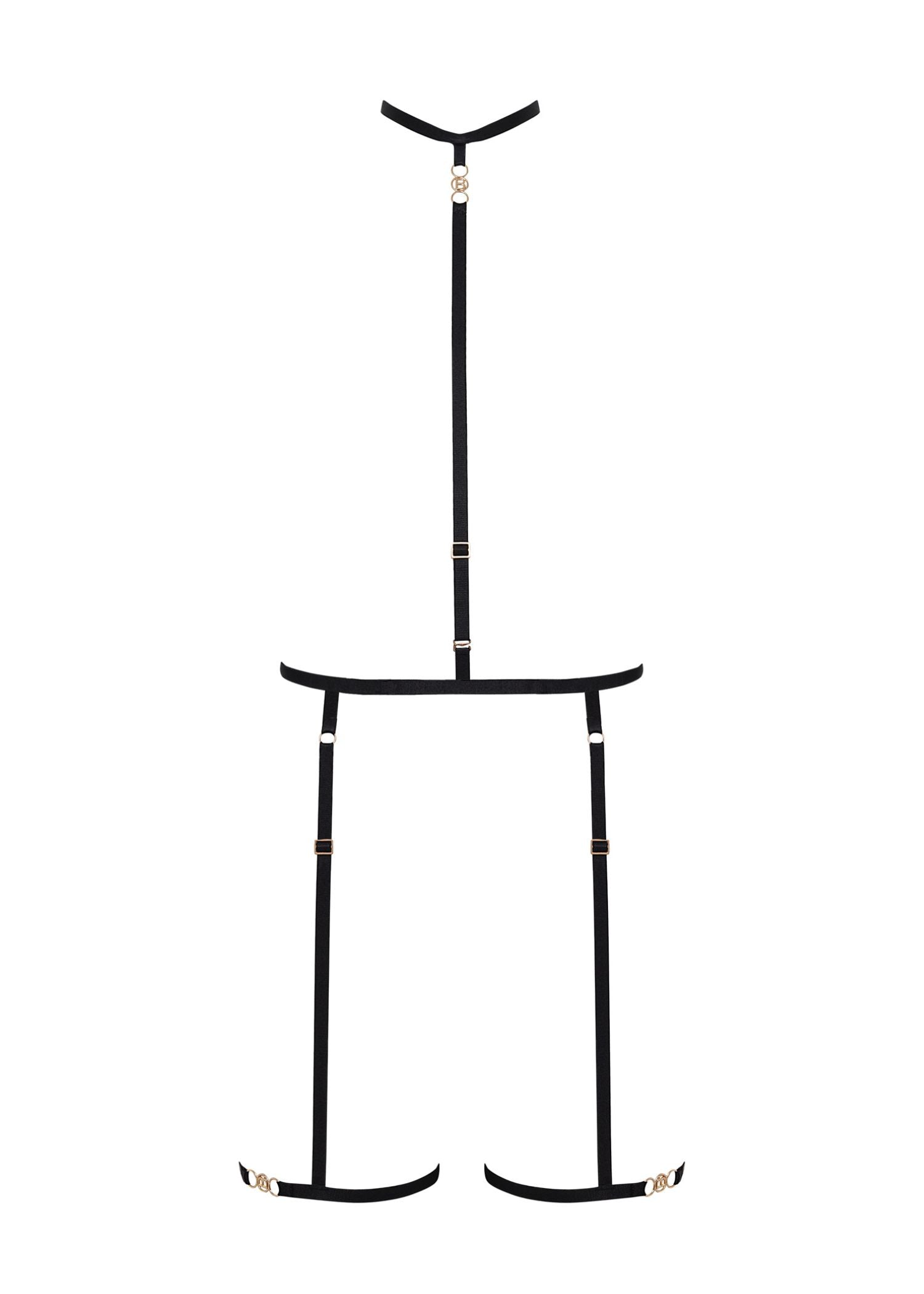 Bluebella SHIRIN Suspender Harness (Black) | Avec Amour Sexy Lingerie