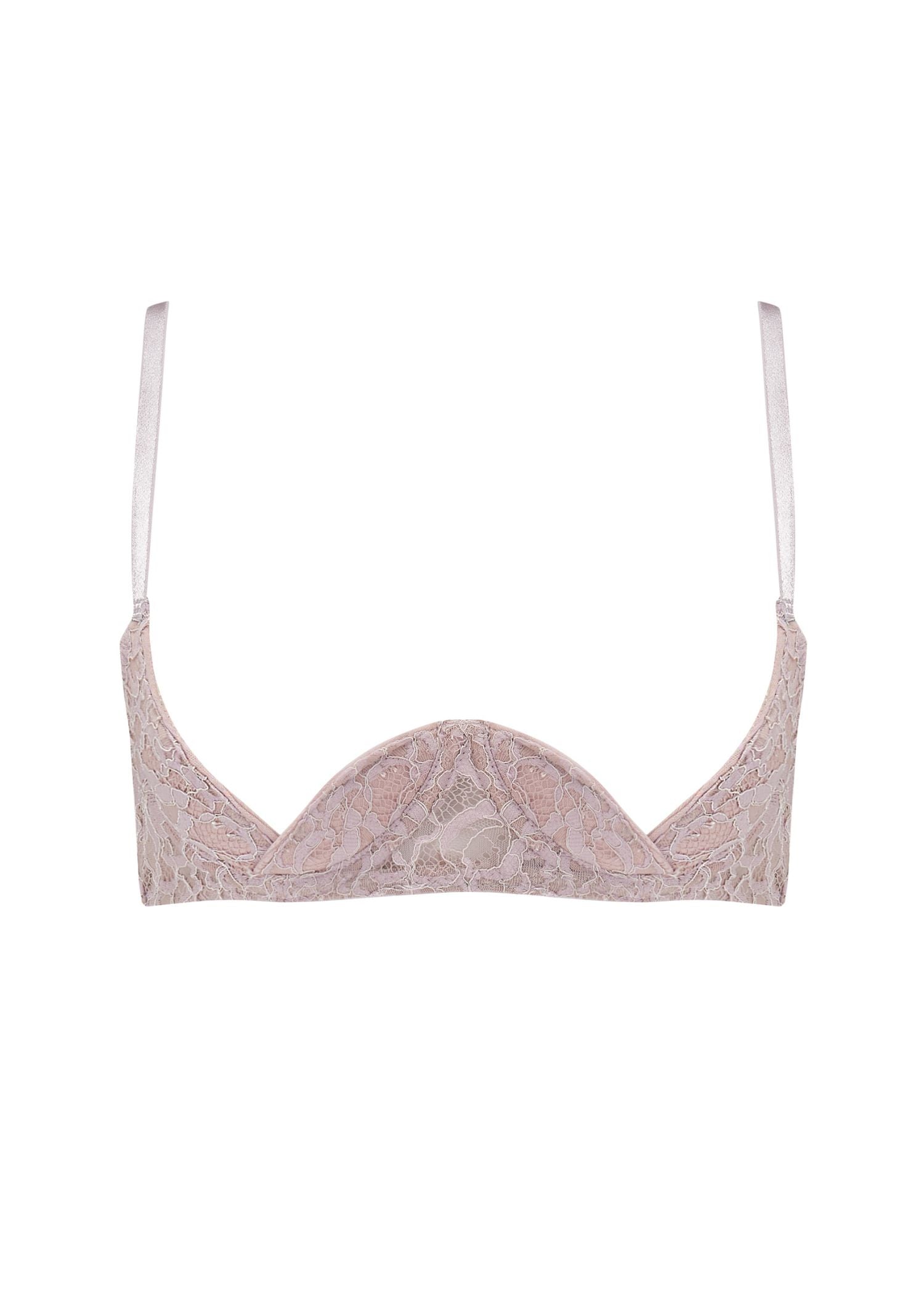 Coco de Mer AURELIA Quarter Cup Bra (Blush) | Avec Amour Sexy Lingerie