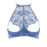 Coco de Mer HERA Quarter Cup Bra (Steel Blue) | Avec Amour Sexy Lingerie