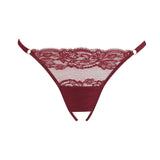 Coco de Mer SERAPHINE Open Knicker (Mahogany) | Avec Amour Sexy Lingerie