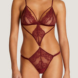 Coco de Mer SERAPHINE Playsuit (Mahogany) | Avec Amour Sexy Lingerie