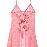 Fleur Du Mal UNTIE ME Nightie (Pink Cadillac) | Avec Amour Sexy Lingerie