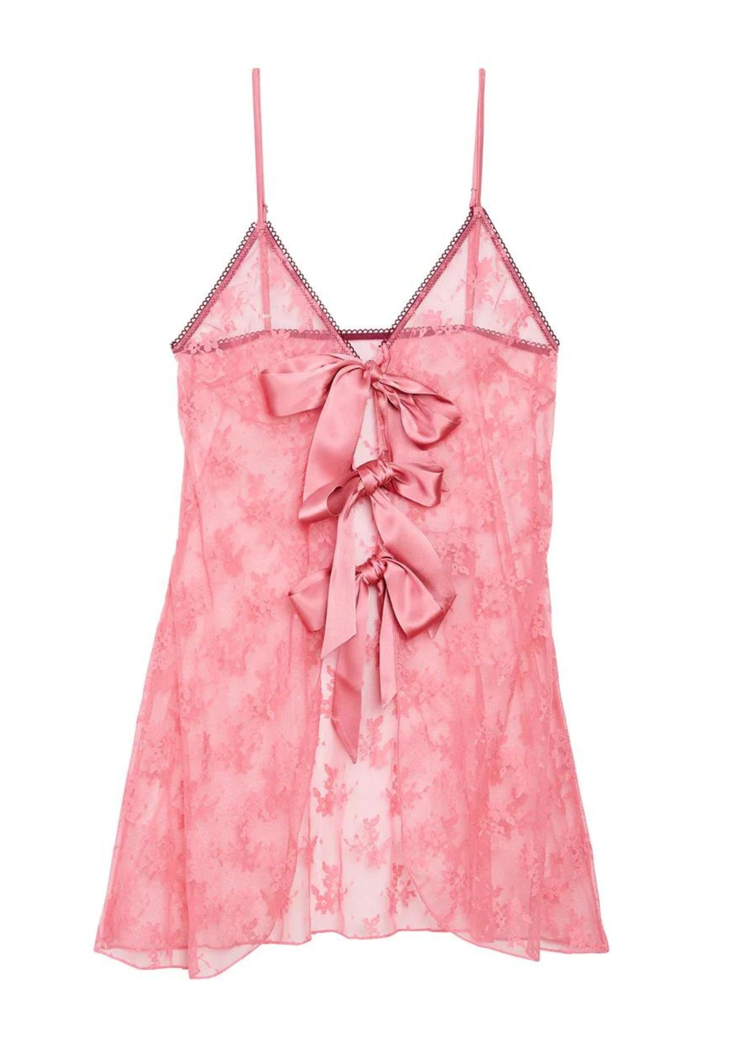 Fleur Du Mal UNTIE ME Nightie (Pink Cadillac) | Avec Amour Sexy Lingerie