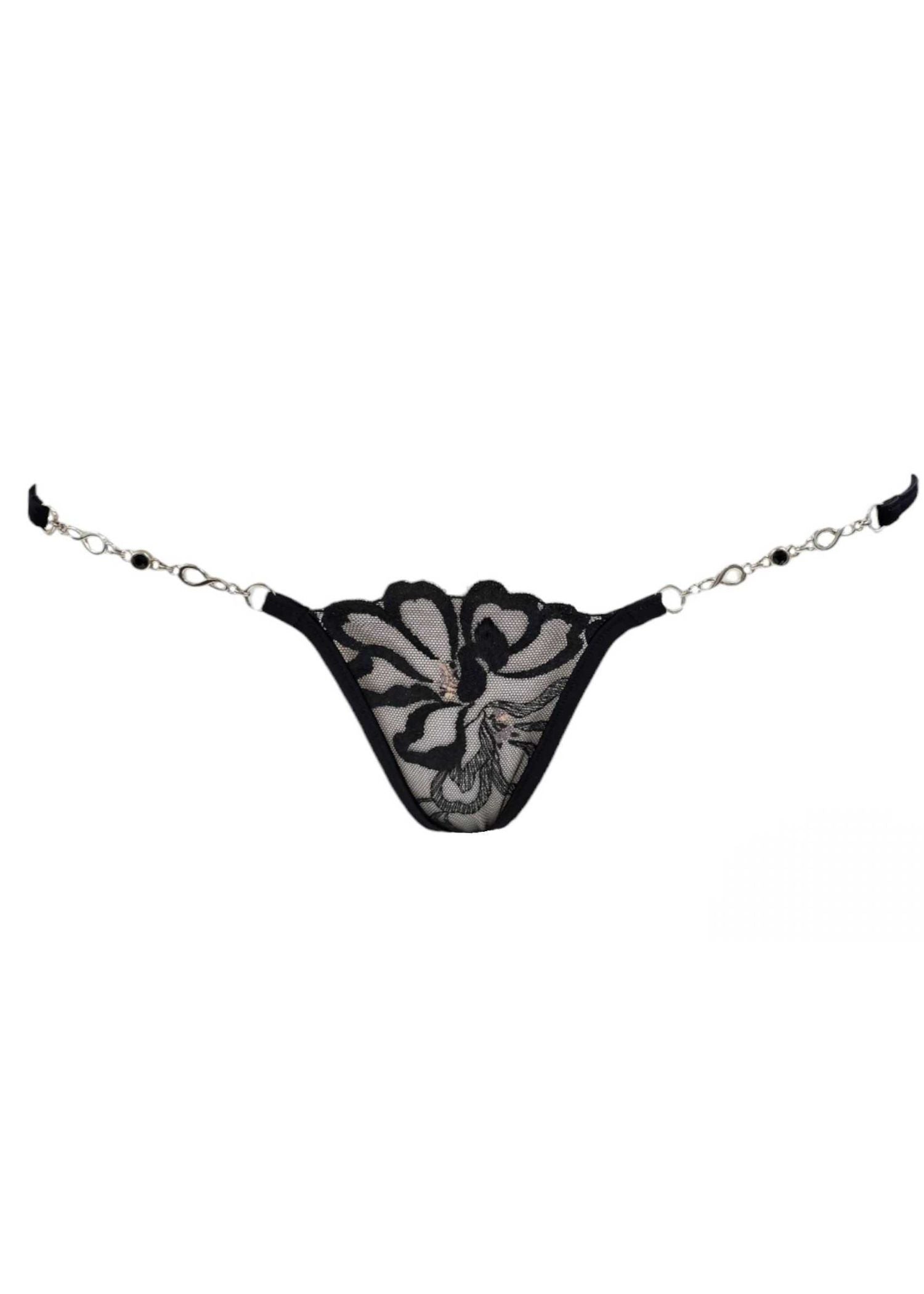 Black Hollyhock Luxury G-String Black Hollyhock Luxury G-String