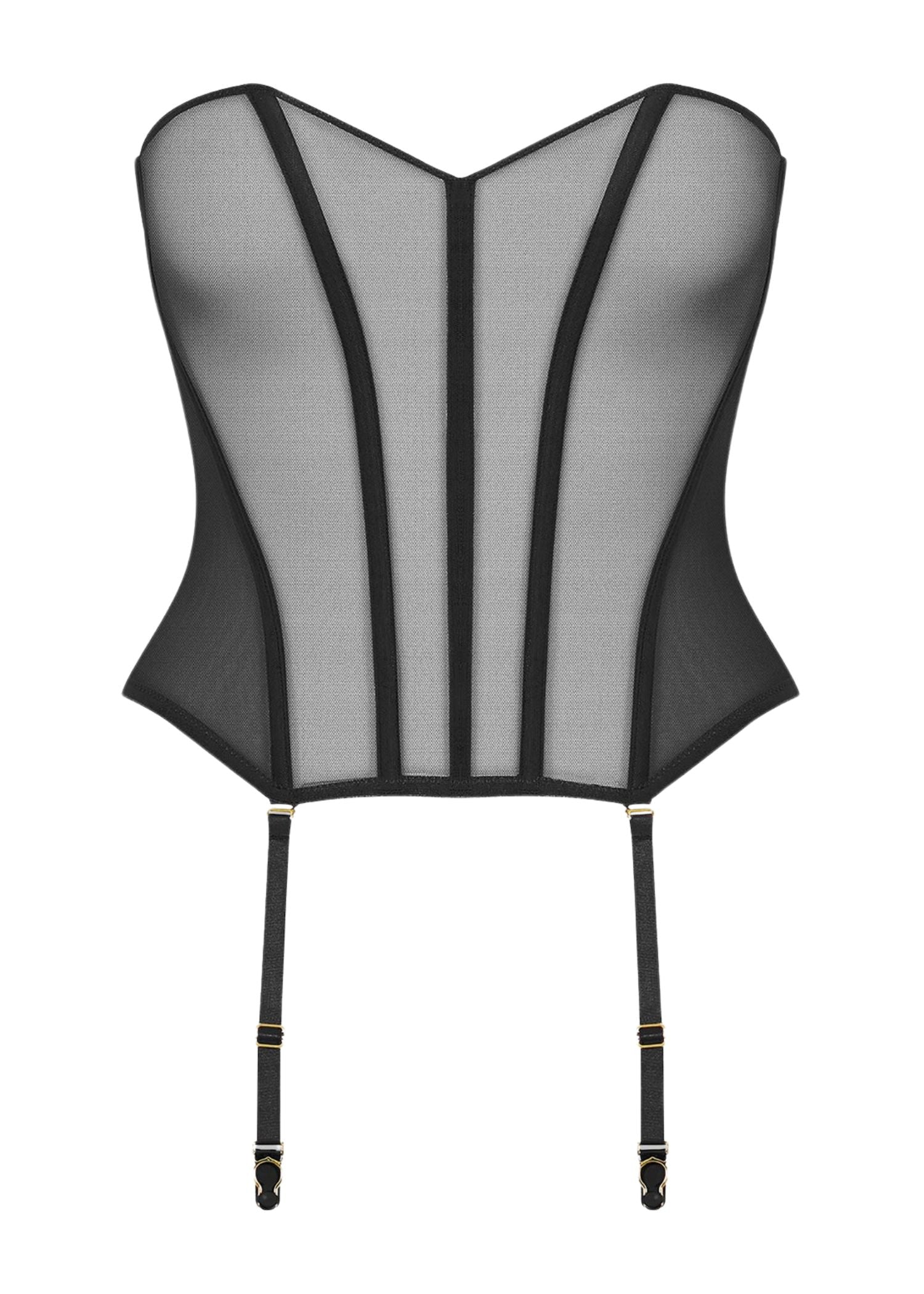 Maison Close L'AMOUREUSE Corset (Black) | Avec Amour Sexy Lingerie