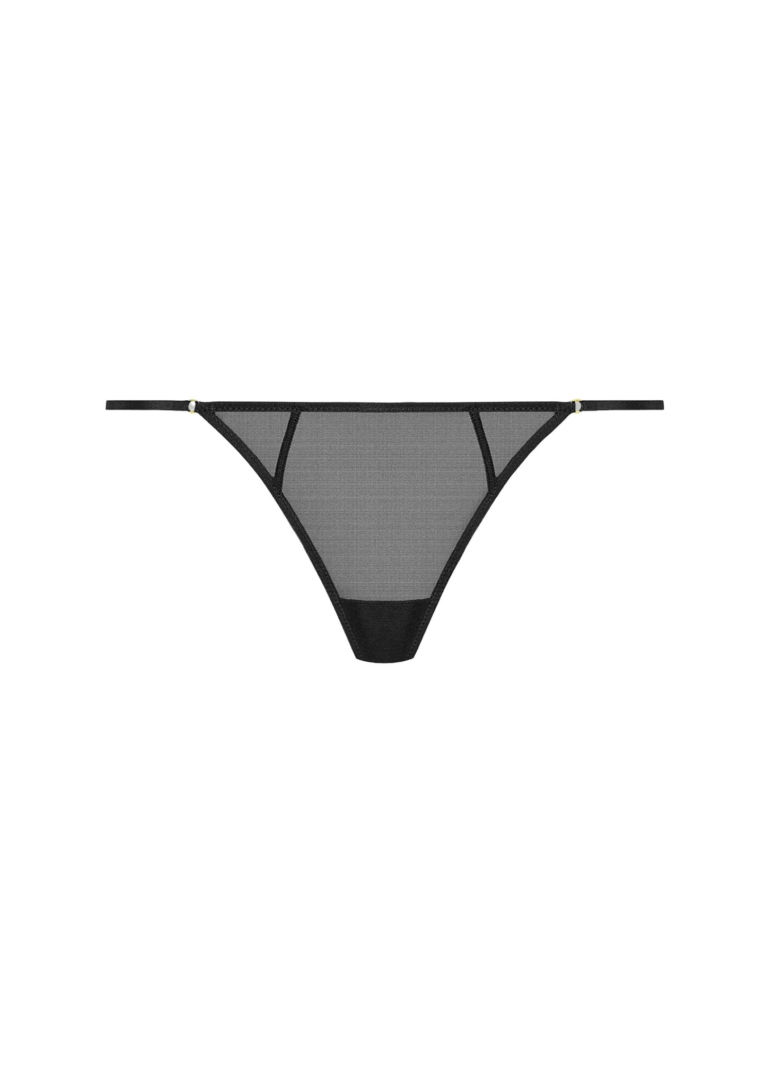 Maison Close L'Amoureuse Mini Thong (Black) | Avec Amour Sexy Lingerie