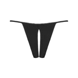 Maison Close LE PETIT SECRET Openable Thong (Black) | Avec Amour Sexy Lingerie