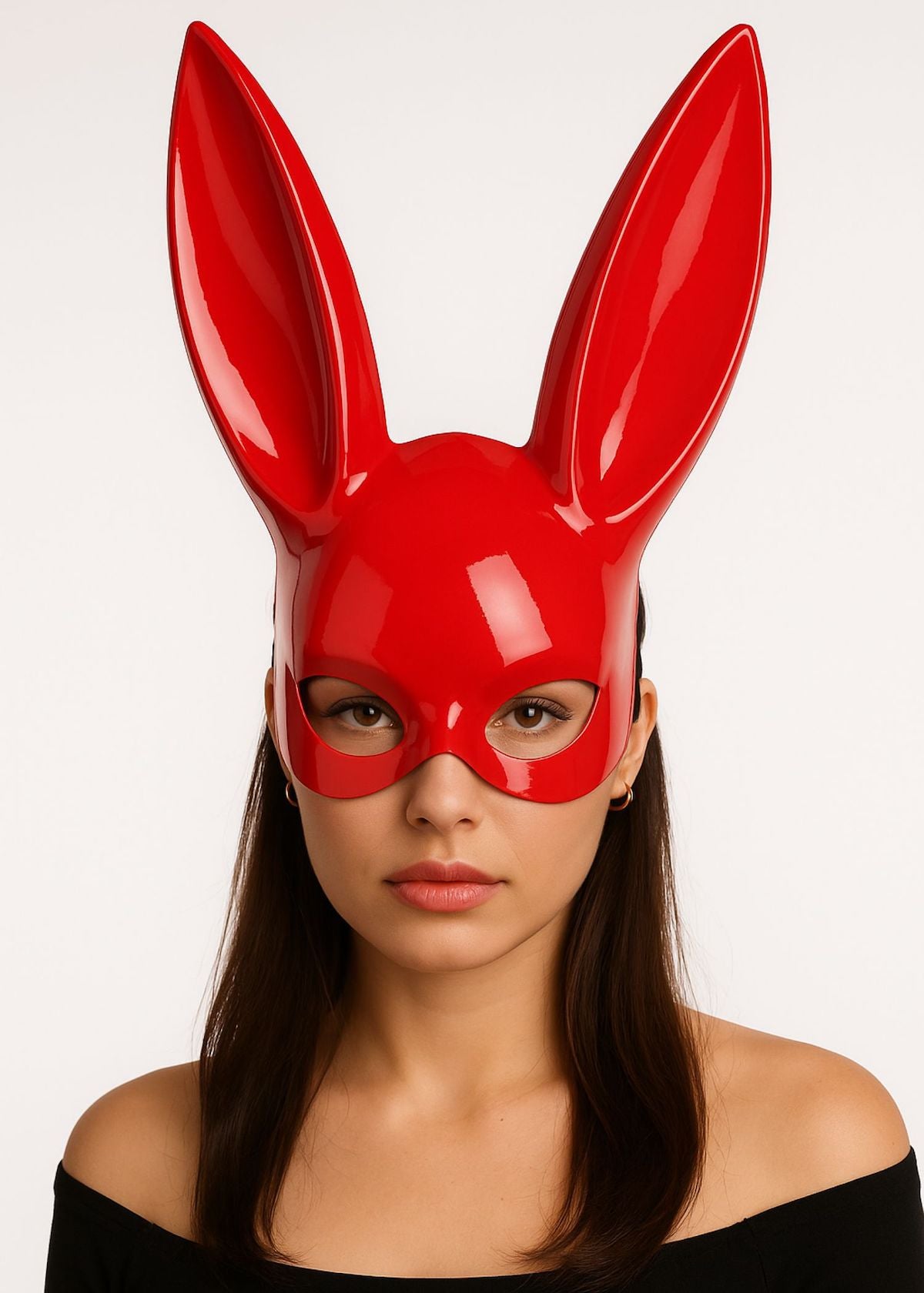AVAM PLAY Bunny Mask (Red) | Avec Amour Lingerie
