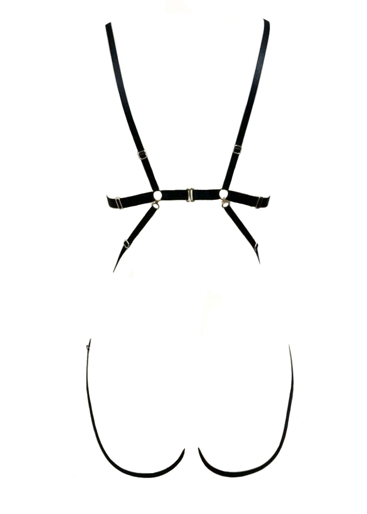 AVAM Lingerie - Diamond Open Cup Crotchless Bodysuit | Avec Amour Lingerie
