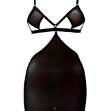 AVAM Diamond Bra & Skirt Attachment Set (Black) | Avec Amour Lingerie