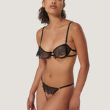 Bluebella MATISSE Ouvert Panty (Black) | Avec Amour Sexy Lingerie
