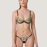 Bluebella SERENA Wired Bra (Mint/Lemon/Black) | Avec Amour Sexy Lingerie