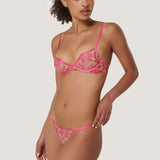 Bluebella LEONORA Wired Bra (Fuchsia Pink/Sheer) | Avec Amour Sexy Lingerie