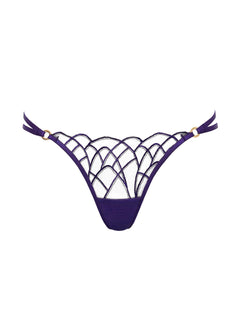 Bluebella Beatrix Thong (Purple) | Avec Amour Lingerie