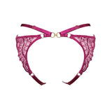 Bordelle MARI - Open Back Panty (Magenta)| Avec Amour Sexy Lingerie