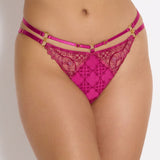 Bordelle MARI - Open Back Panty (Magenta)| Avec Amour Sexy Lingerie