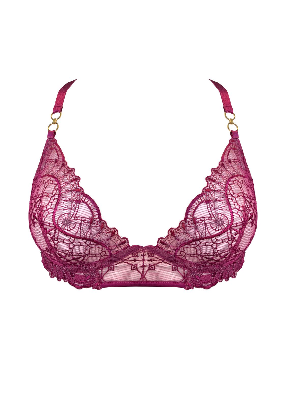 Bordelle MARI - Soft Cup Bra (Magenta)| Avec Amour Sexy Lingerie