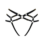 Bordelle VERO Harness Brief (Black)| Avec Amour Sexy Lingerie