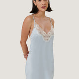 Bluebella ISABELLA Luxury Short Chemise (Ice Water Blue) | Avec Amour Sexy Lingerie