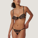 Bluebella MATISSE Semi-Open Wired Bra (Black) | Avec Amour Sexy Lingerie