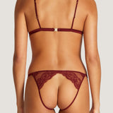 Coco de Mer SERAPHINE Open Knicker (Mahogany) | Avec Amour Sexy Lingerie