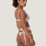 Bluebella ISADORA Suspender Harness (White) | Avec Amour Sexy Lingerie