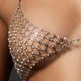 Bluebella MARLI Diamond Lattice Soft Bra (Gold/Clear) | Avec Amour Sexy Lingerie
