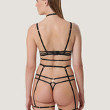 Bluebella SHIRIN Suspender Harness (Black) | Avec Amour Sexy Lingerie