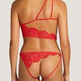 Coco de Mer MARELLA Open Playsuit (Red) | Avec Amour Sexy Lingerie