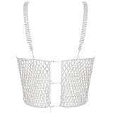 Bluebella ELSA Diamond Lattice Cami (Silver/Clear) | Avec Amour Sexy Lingerie