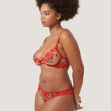 Bluebella MARIAN Panty (Tomato Red/Sheer) | Avec Amour Sexy Lingerie