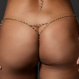 Bluebella MARLI Diamond Lattice Thong (Gold/Clear) | Avec Amour Sexy Lingerie