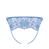 Coco de Mer HERA Open Knicker (Steel Blue) | Avec Amour Sexy Lingerie