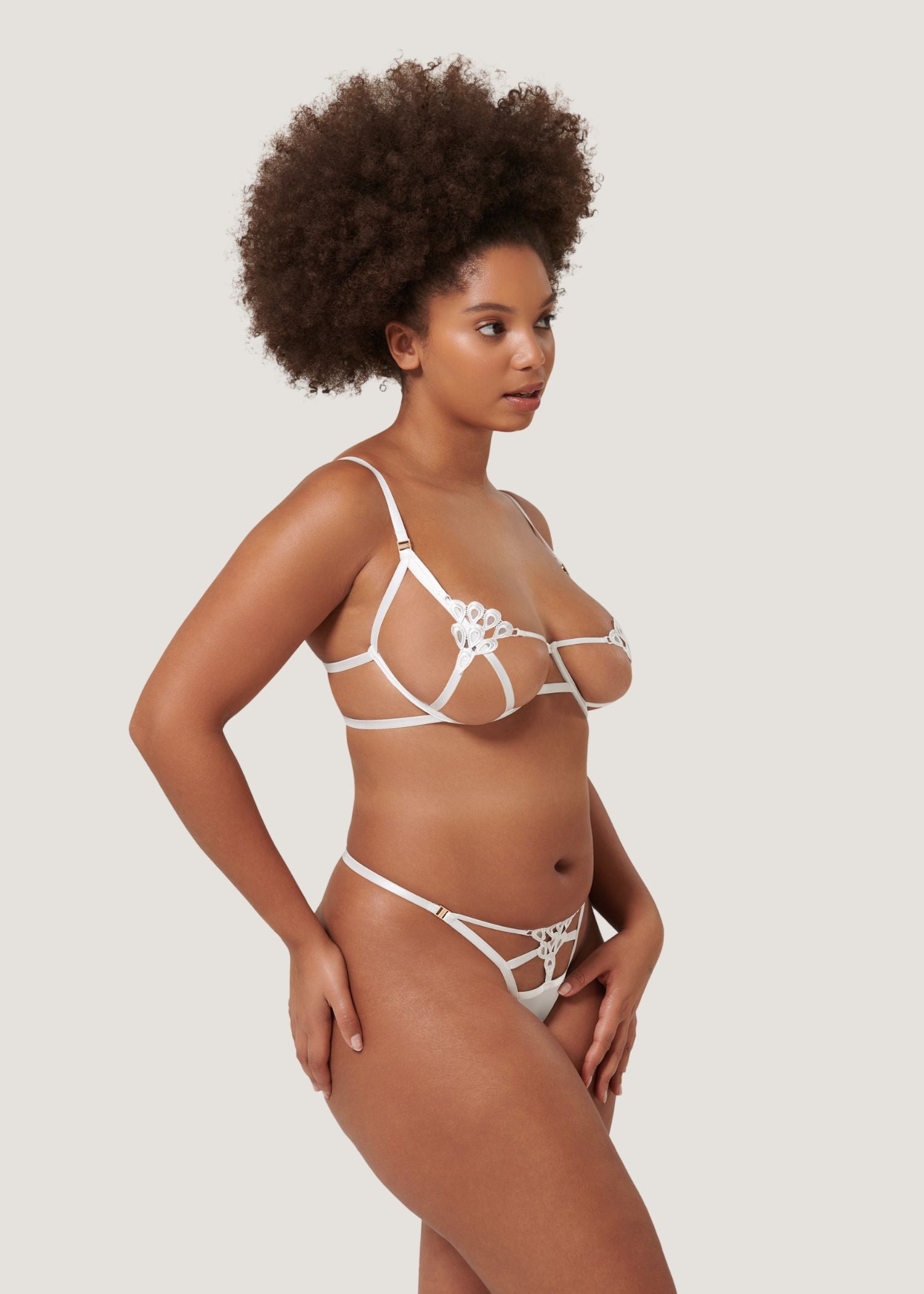 Bluebella ARIA Wired Bra (White) | Avec Amour Sexy Lingerie