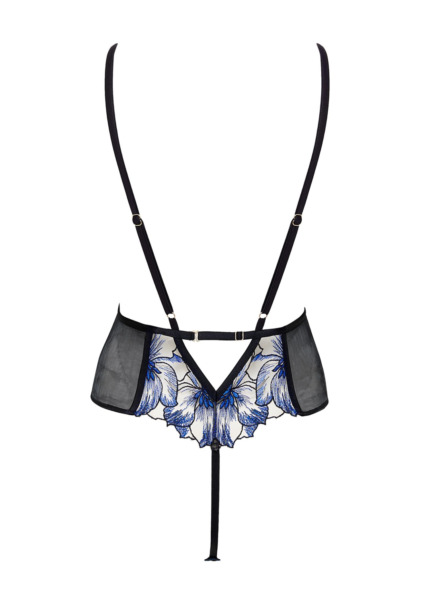 Bluebella LYANDRA Soft Body (Egyptian Blue/Black/Sheer) | Avec Amour Sexy Lingerie