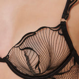 Bluebella MARABEL Wired Bra (Black/Sheer) | Avec Amour Sexy Lingerie
