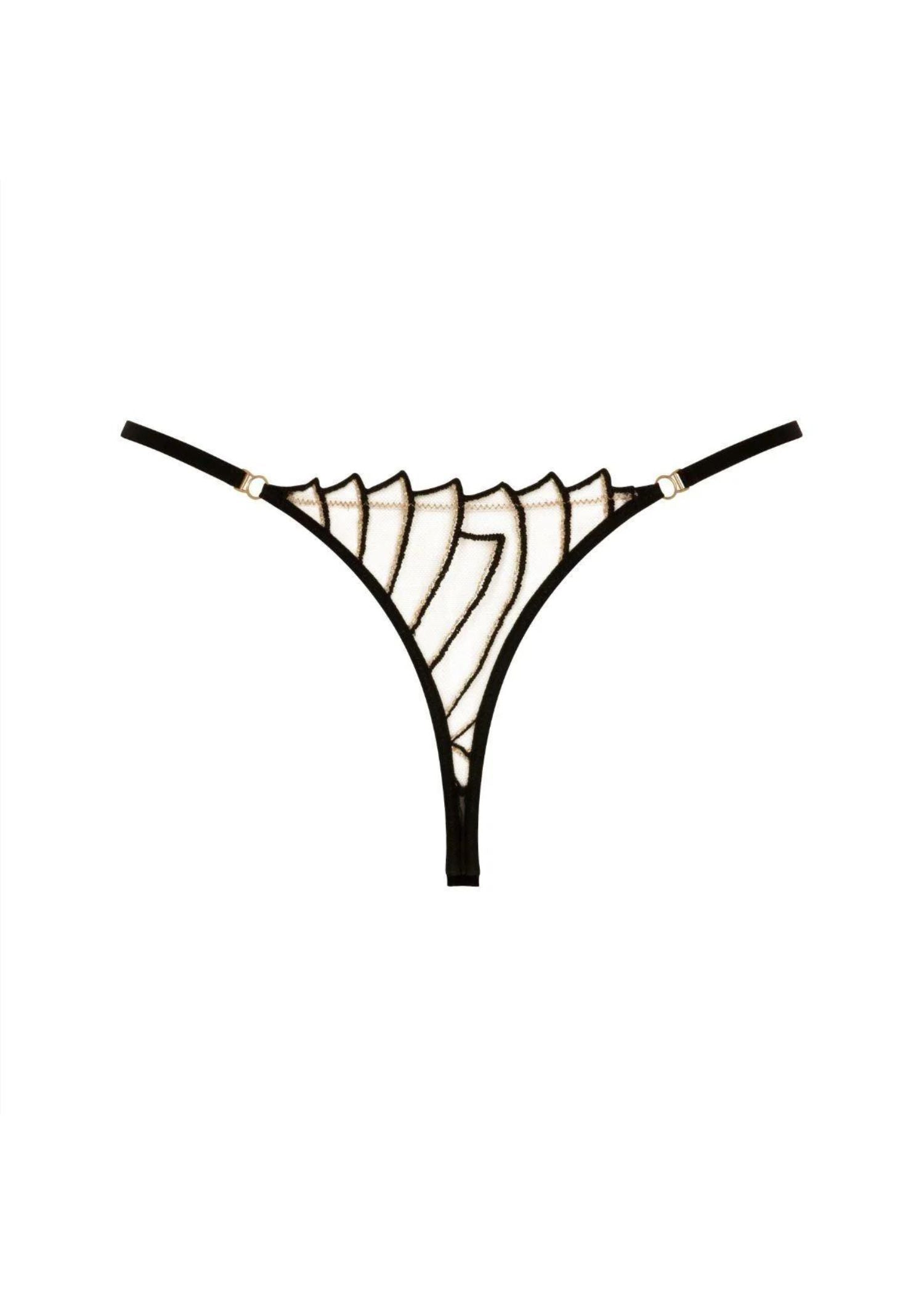 Atelier Amour COSMIC DREAM Thong (Black) | Avec Amour Sexy Lingerie
