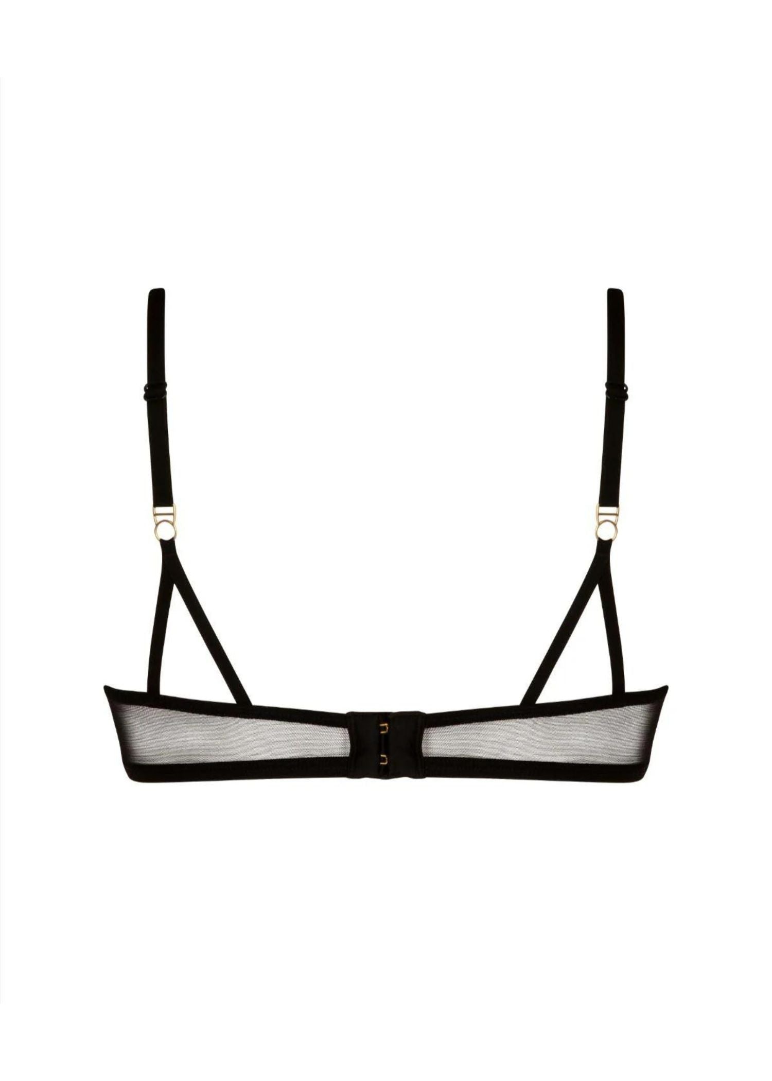 Atelier Amour COSMIC DREAM Wired Triangle Bra (Black) | Avec Amour Sexy Lingerie